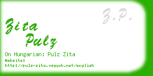 zita pulz business card